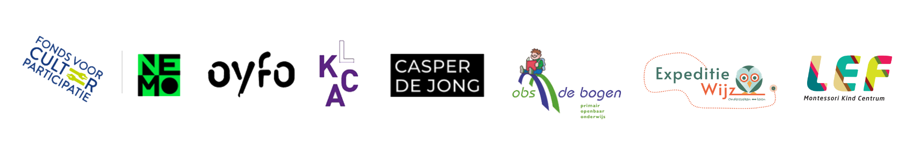 Fonds voor cultuurparticipatie, Casper de Jong, LKCA, NEMO en OYFO